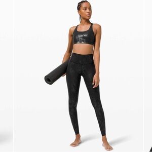 Lululemon Wunder Under High-Rise Tight 28” *Shine Black Sz 6